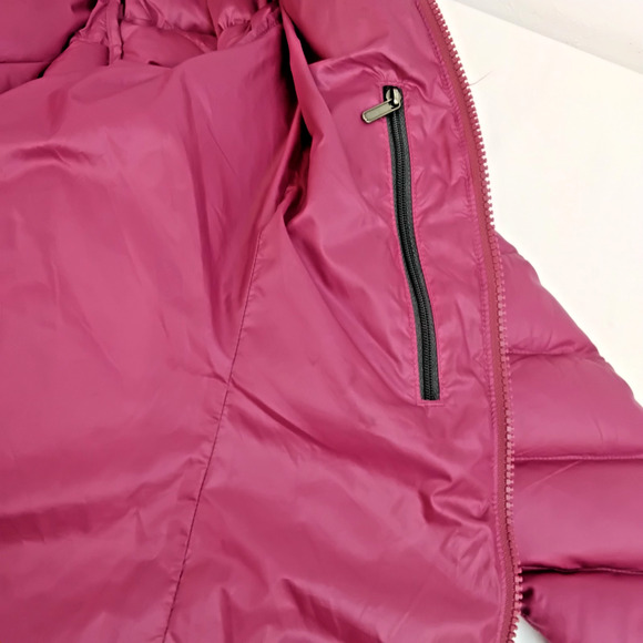 Patagonia Down Puffer Jacket Women's S Pink Full Zip Hoodless #J5284 - Picture 7 of 16